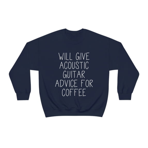 Acoustic Guitar Sweatshirt, Gifts, Sweater Shirt