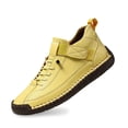 thumbnail image 6 of Domuza Womens Orthopedic Shoes Arch Support Non Slip Slip on Sneakers Breathable Mesh Stretch Volleyball Shoes Soft 2026 Foam Shoes Yellow 8（EU-40）, 6 of 6