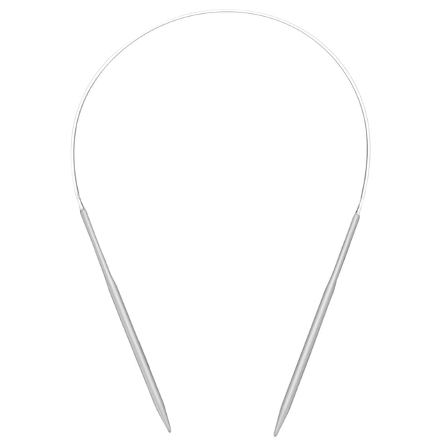Aguja de tejer circular de aluminio Uxcell de 16 pulgadas (40 cm) Talla US 4 (3.5 mm)