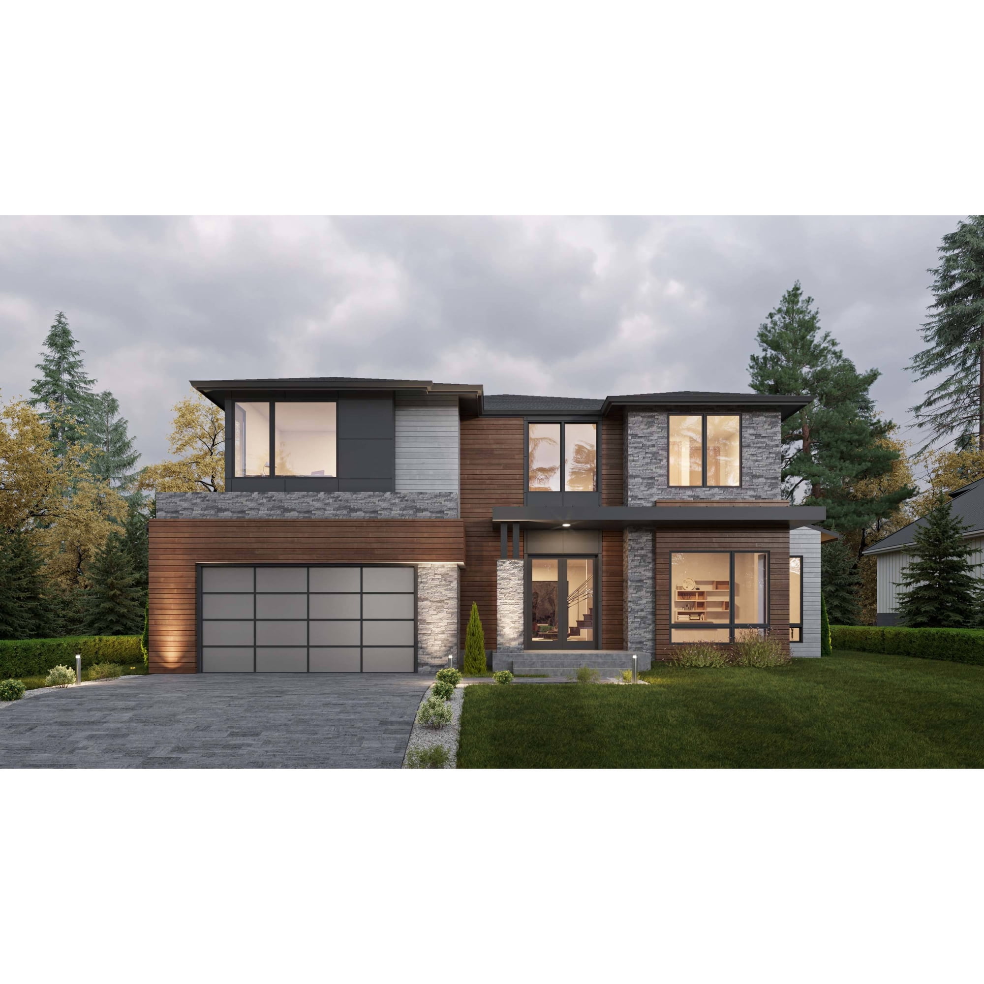 The House Designers: THD-5975 Builder-Ready Blueprints to Build a Spacious Two-Story Modern Plan with Two-Level Foyer Entry and Crawlspace Foundation (5 Printed Sets)