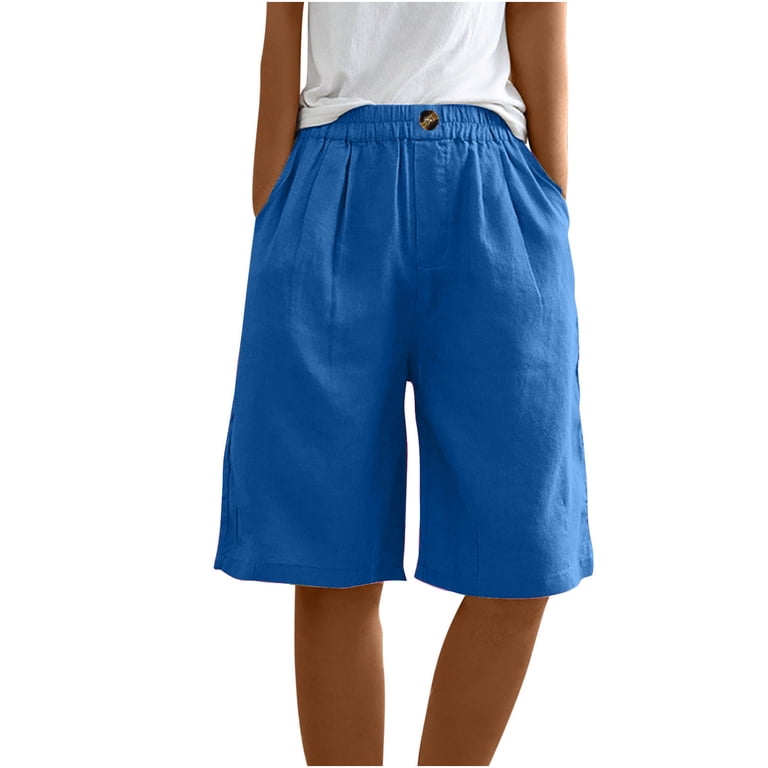 Women's Wide Leg Sweat Shorts Jogger Athletic Bermuda Short Pants