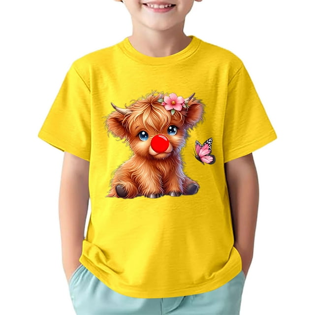 Haut Épais à Bretelles avec Cœur, T-Shirt à Manches Courtes pour Fille, Imprimé Sport, Décontracté, Confortable, Col Rond pour Enfants