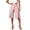 Pink, variant on Qingpeng Womens Wrap Front Tie Waist Culottes High Waist Irregular Overlay Split Wide Leg Dressy Capri Pants Office Business Casual Pants