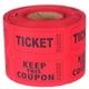 thumbnail image 2 of 1 Roll of Raffle Tickets For Events And Celebrations Carnivals Parties Entry Reward Tickets Paper Amusement Park Tickets Paper Coupons (500pcs/roll), 2 of 3