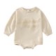 thumbnail image 1 of Gibobby Mameluco niño Bebé Niños Niñas Manga Larga Bordar Recién Nacido Sudadera Monos(Beige, 6-12 Meses), 1 of 5
