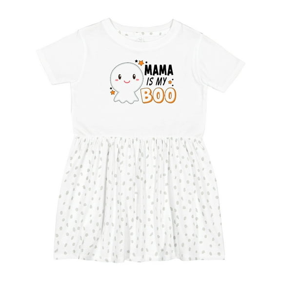 Inktastic Mama is My Boo with Cute Ghost Girls Toddler Dress