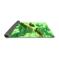 thumbnail image 2 of Ahgly Company Indoor Square Abstract Green Modern Area Rugs, 8' Square, 2 of 4