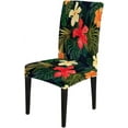 thumbnail image 5 of Summer Chair Cover Colorful Hawaiian Tropical Plants and Hibiscus Flowers Chair Covers Set of 4 Stretch Removable Washable Slipcovers for Dining Room Hotel Kitchen, 5 of 5