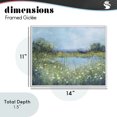 thumbnail image 4 of Stupell Industries Traditional Impressionist Meadow Surrounding Pond White Framed Giclee Art, 14 x 11, by Carol Robinson, 4 of 8