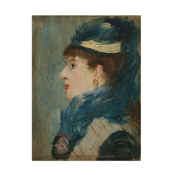 Edouard Manet 'Portrait of a Lady, c. 1879' Canvas Art - 14 x 19 Inches