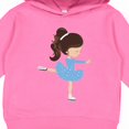 thumbnail image 3 of Inktastic Figure Skating, Ice Skating Girl, Brown Hair Toddler Hoodie, 3 of 4