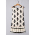 thumbnail image 6 of Chic Beige Shift Dress with Geometric Prints - Perfect for Vacation and Daily Wear - [ZhiHiMeRi] | (US 4-6)S, 6 of 12