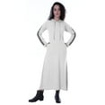 thumbnail image 1 of Moomaya Robe Maxi à Capuche à Manches Longues pour Femmes avec Poches, Décontractée, Longues Robes, 1 of 6