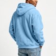 thumbnail image 3 of Resicozy Mens Zip Up Hoodies Long Sleeve Solid Color Hooded Sweatshirts Casual Fall Winter Track Jackets Sky Blue M, 3 of 7