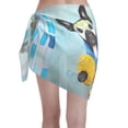 thumbnail image 2 of Kll French Bulldog Dog In A Bathtub Print Women'S Sarong Coverups Short Bathing Suit Wrap Skirt Beach Wrap Swimsuit Cover Ups, 2 of 7
