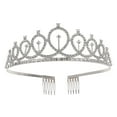 thumbnail image 3 of Weiweiguan Exquisite Women Crown Wedding Crown Headdress Rhinestone Bride Tiara Decor, 3 of 6