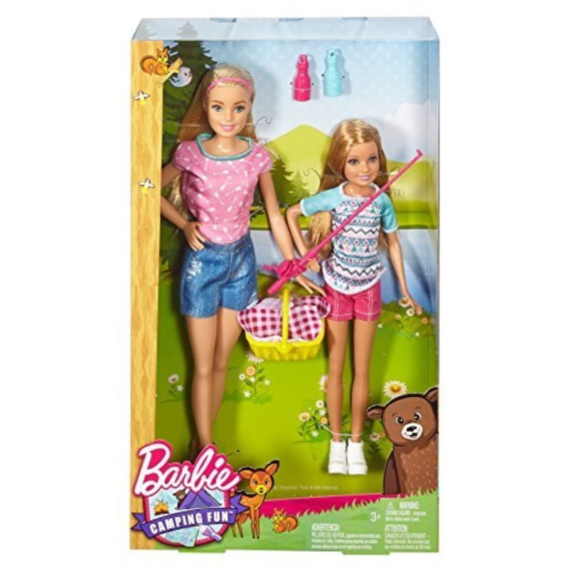 2016 Barbie camping Fun Barbie and Stacie Walmart Canada