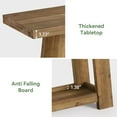 thumbnail image 4 of Farmhouse Solid Wood Entryway Table, 63-Inch Console Table with 2-Tier Shelf, 4 of 7