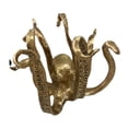 thumbnail image 2 of Figura marina decorativa, arte artesanal, moderna, decoración de vida marina, estatua para dormitorio Oro, 2 of 9