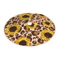 thumbnail image 2 of Kll Leopard Sunflowers Christmas Tree Skirt 30",Party Decorations Farmhouse For Christmas Decorations Holiday Party, 2 of 8