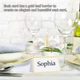 thumbnail image 5 of Zshan 50 Piece Foil Stamped Table Cards Wedding Name Guest Seating Card Sign In Card, 5 of 5