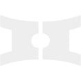 thumbnail image 4 of 26"W x 17 3/8"H x 5"ID x 5 1/2"C x 1"P Haven Architectural Grade PVC Contemporary Ceiling Medallion, Two Piece, 4 of 11