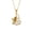 Cat, variant on PAURO Animal Tea Cup Necklace for Women Pendant Charm Stainless Steel Gold Plated Cute Dainty Vintage Gift for Her Meaningful Personalized Everyday Elegant Jewelry Fox