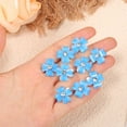 thumbnail image 4 of Unique Bargains 20 Pcs Small Flower Hair Clips Mini Flower Hair Clips for Girls Rhinestone Mini Flower Hairpin Blue, 4 of 7