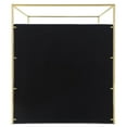 thumbnail image 7 of Rollie Canopy Vegan Leather Upholstered King Bed Frame In Cream, 7 of 7