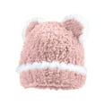 thumbnail image 5 of APEXFWDT Fluffy Knit Beanie Hats for Women Winter Furry Warm Knit Crochet Skull Cap Outdoor Peruvian Cover Ears Beanie Hat Ear Flaps Sherpa Ski Snow Hats Knit Fleece Lined Hats, 5 of 6