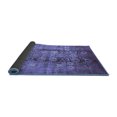 thumbnail image 2 of Ahgly Company Indoor Round Oriental Blue Industrial Area Rugs, 4' Round, 2 of 4