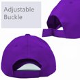 thumbnail image 4 of Glory Max Plain Solid Baseball Cap Sun Visor Adjustable Ball Hat Purple, 4 of 5