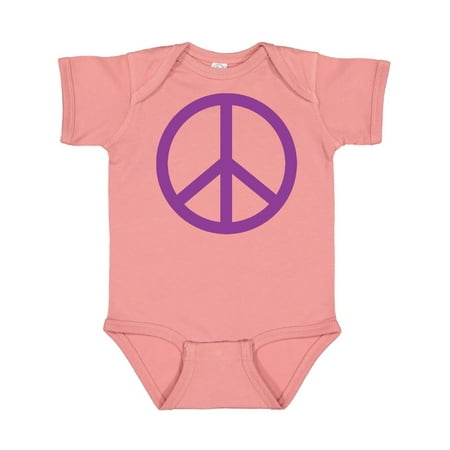 

Inktastic Purple Peace Sign Gift Baby Boy or Baby Girl Bodysuit