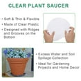 thumbnail image 5 of 5-Pcs 8" Transparent Plastic Plant Pot Drip Trays Pallets, 5 of 6