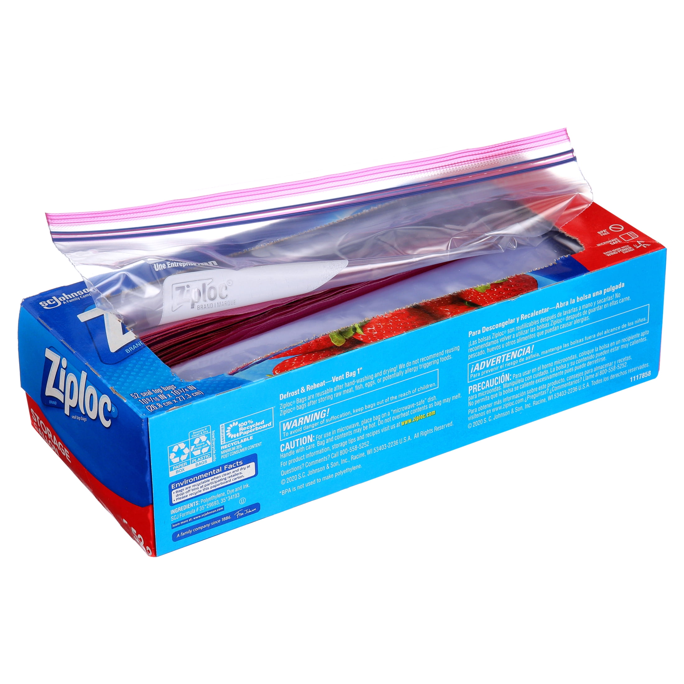 24/7 Bags - Double Zipper Storage Bags, Variety Pack, 4 Sizes, 275 Count, Size: Double Zipper Seal Top - Variety 275 Bags, Clear
