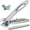 Blue, variant on FAISID Nail Clippers Ultra Wide Jaw Opening Fingernail and Toenail Clippers Set for Thick Nails Cutter for Ingrown Manicure,Pedicure,Men & Women