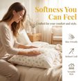 thumbnail image 3 of Unique Bargains 2 Pcs Cotton Pillowcase Cooling Pillow Cases Envelope Closure Beige B, 3 of 5