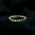 thumbnail image 5 of Rosec Jewels Lab Created Emerald Full Eternity Band Ring for Women - AAAA Quality, 10K Yellow Gold, US 4.00, 5 of 8