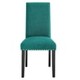 thumbnail image 6 of Modway Parcel Dining Upholstered Fabric Side Chair in Teal, 6 of 8
