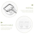 thumbnail image 2 of ELAYARD 10Pcs Multi-Function Transparent Self-Adhesive Hooks Nail-Free Hooks for Space Saving in Home, 2 of 6