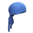 thumbnail image 2 of CXHEGBEJ Cooling Head Wraps for Women Men Turban African Headwrap Breathable Headbands Quick Dry Pirate Hat for Outdoor Sports Cycling Fishing Blue, 2 of 5