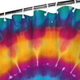 thumbnail image 3 of Colorful Rainbow Tie Dye Spiral Pattern Shower Curtain 36"x72" ,Bathroom Decorative Shower Curtains Set with 12 Hooks,Modern Waterproof Washable Shower Curtain, 3 of 6