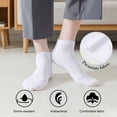 thumbnail image 4 of LBJR Mens Ankle Socks Breathable Casual Comfort Thin Low Cut Socks for Men,10 Pairs, 4 of 4