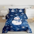 thumbnail image 2 of Castle Fairy Cute Snowman Full Size Comforter Sets 3-Piece for Female Men Women,Merry Christmas Bedding Comforter Set,Happy Winter Xmas Snowflakes Lightweight Bedding Sets,Microfiber Bedroom Decor, 2 of 8