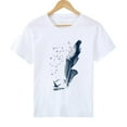 thumbnail image 3 of Fridja Womens Solid Color Pattern Printed Round Neck Short Sleeve Casual T-shirt, 3 of 7