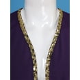 thumbnail image 6 of TSSOE Men's Arabian Prince Outfit Golden Vest with Harem Pant Sets for Stage Performance Gold 3XL, 6 of 7