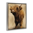 thumbnail image 2 of Stupell Industries Farmhouse Mini Highland Cow on Neutrals Gray Floating Frame Canvas Art, 25 x 31, by Renel Peters, 2 of 8