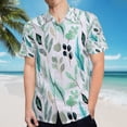 thumbnail image 5 of High Quality Hawaiian Shirts for Men Short Sleeve Aloha Beach Shirt Floral Summer Casual Button Down Shirts Blouses SYMEFC, 5 of 7