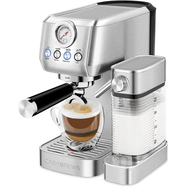 Casabrews Espresso Machine 20 Bar, Professional Stainless Steel