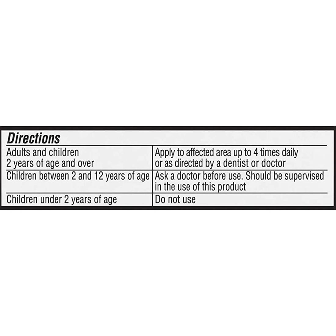 Orajel 4X Medicated For Toothache & Gum Relief, Cooling Gel, 0.25 oz (Pack of 4)